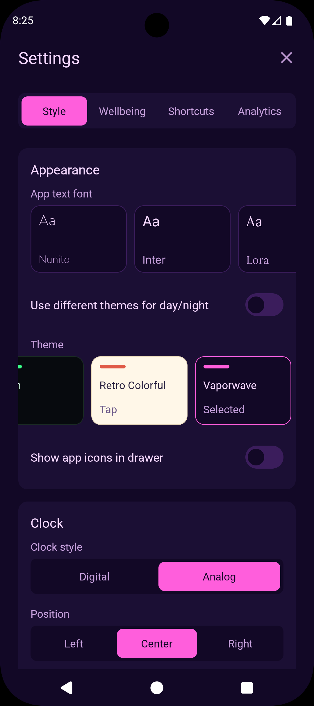 Evolve Launcher screenshot 2